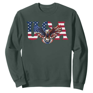 USA Soccer Eagle American Flag Fan Sweatshirt
