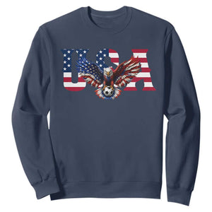 USA Soccer Eagle American Flag Fan Sweatshirt