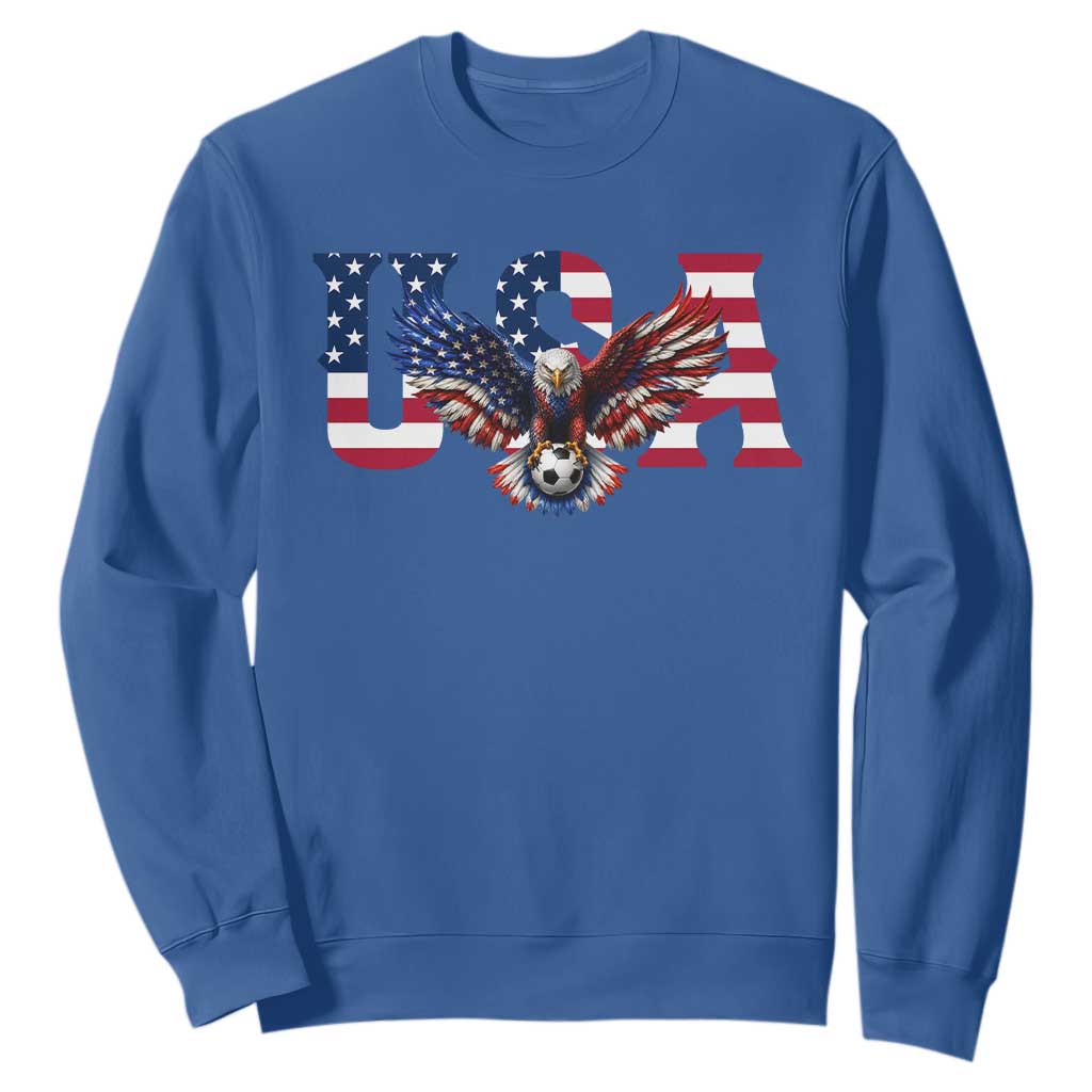 USA Soccer Eagle American Flag Fan Sweatshirt