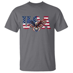 USA Soccer Eagle American Flag Fan T Shirt