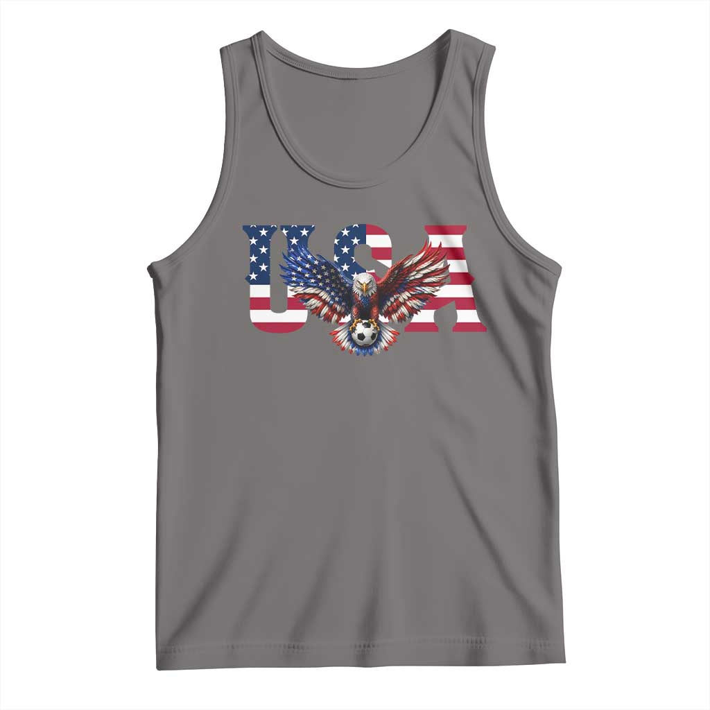 USA Soccer Eagle American Flag Fan Tank Top
