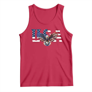 USA Soccer Eagle American Flag Fan Tank Top