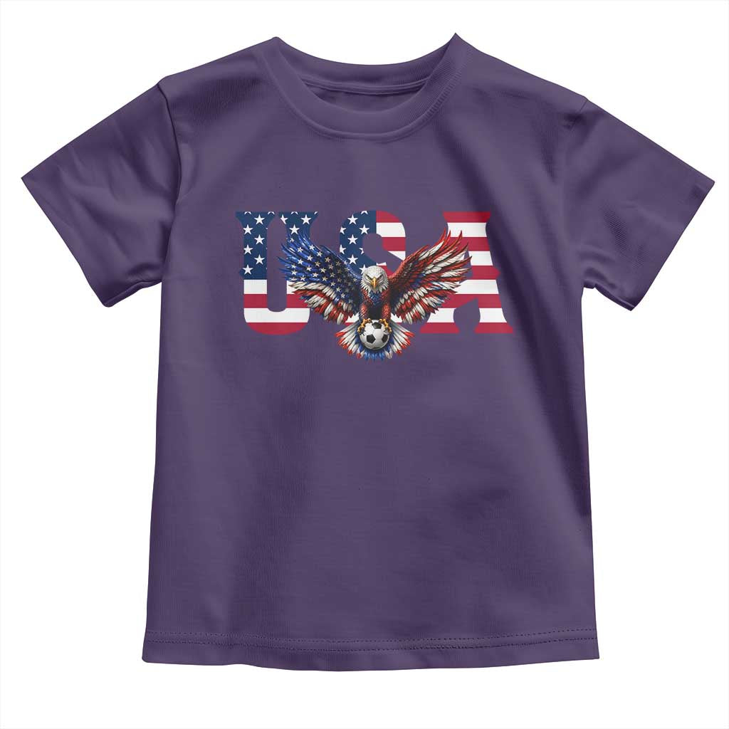 USA Soccer Eagle American Flag Fan Toddler T Shirt