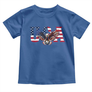 USA Soccer Eagle American Flag Fan Toddler T Shirt