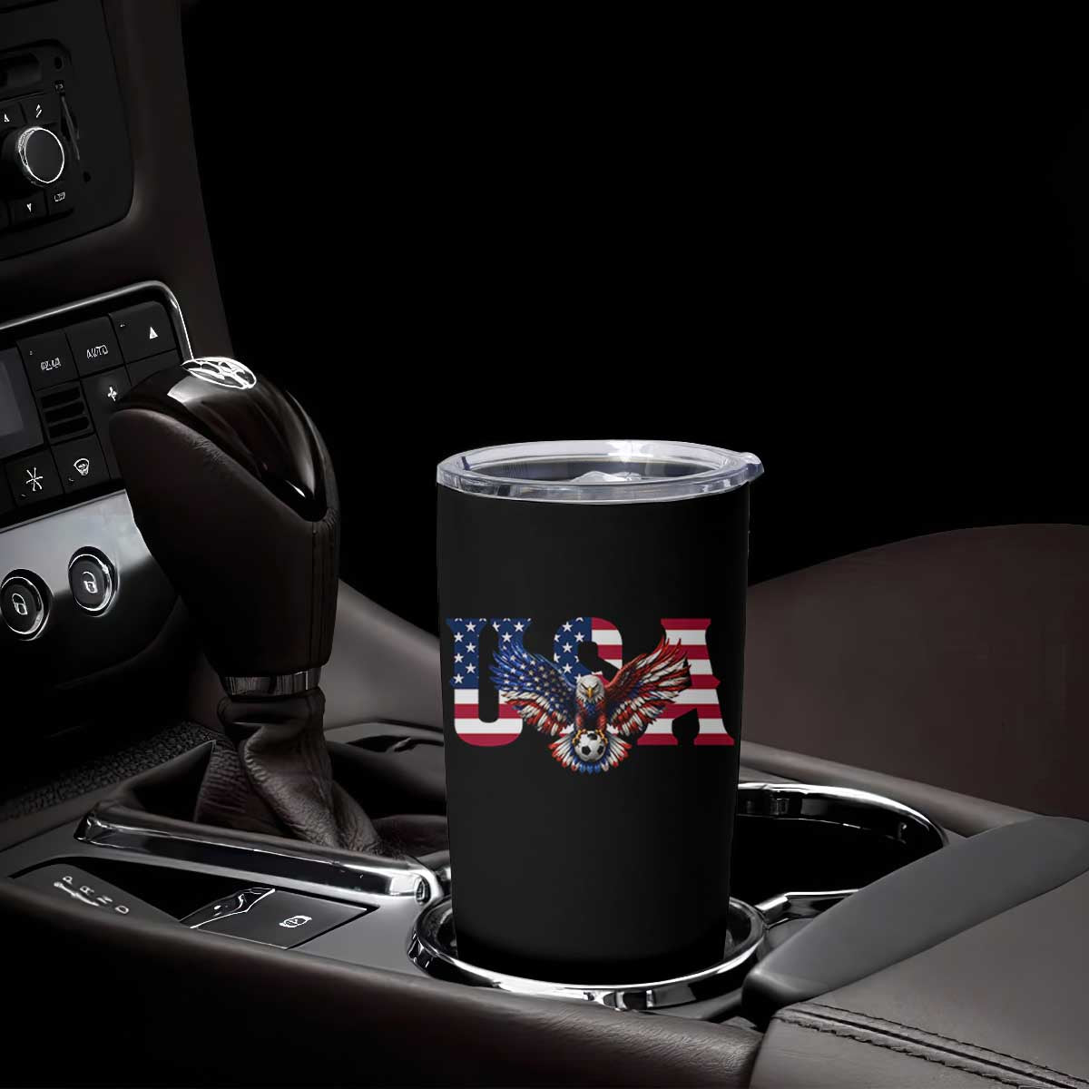 USA Soccer Eagle American Flag Fan Tumbler Cup TS14 Print Your Wear