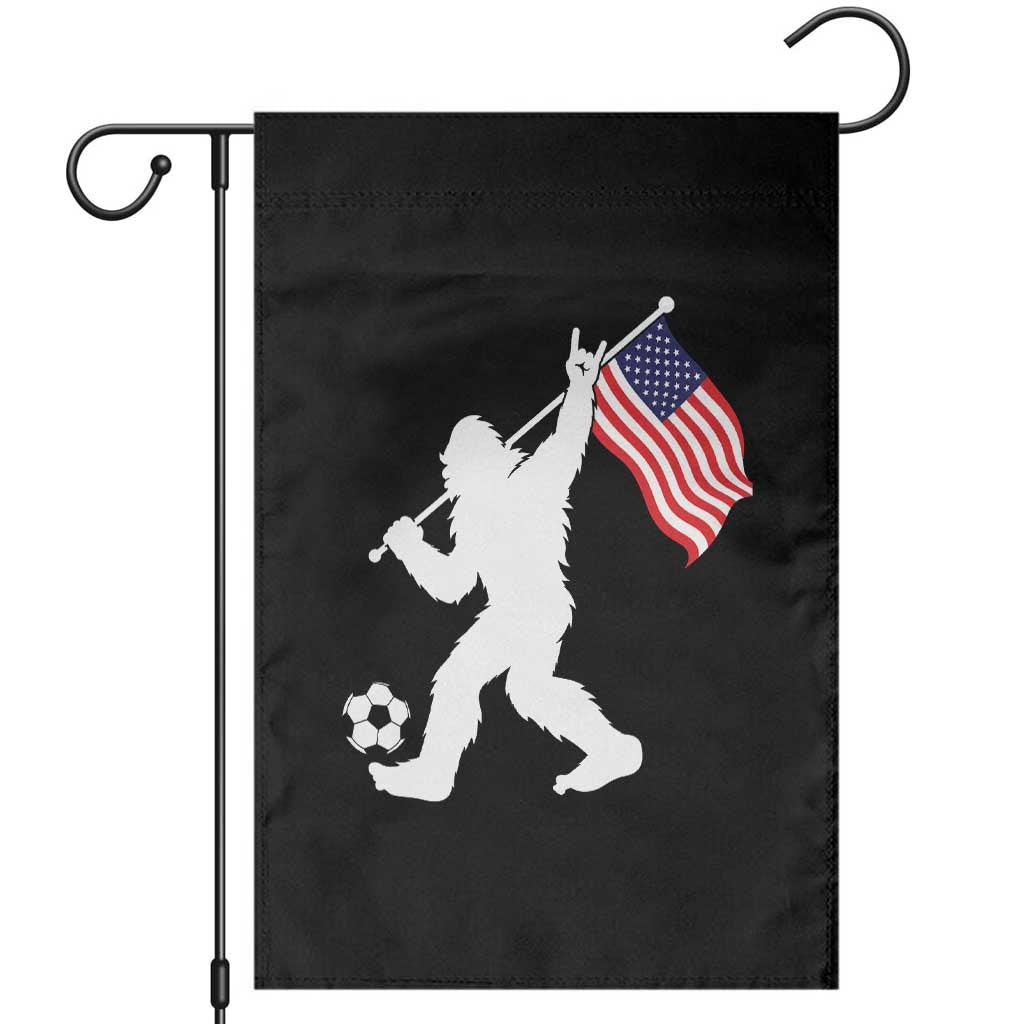 USA Soccer Bigfoot American Flag Fan Garden Flag TS14 Black Print Your Wear