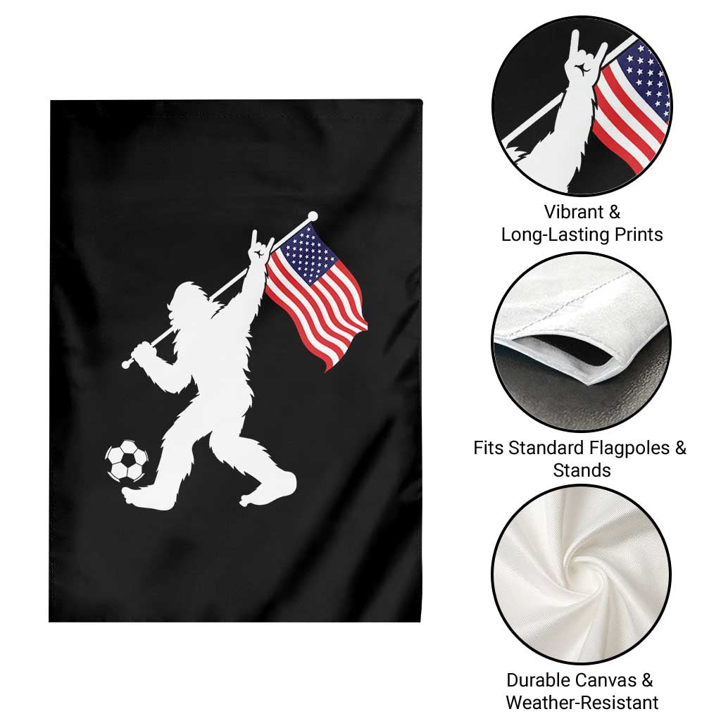 USA Soccer Bigfoot American Flag Fan Garden Flag TS14 Print Your Wear