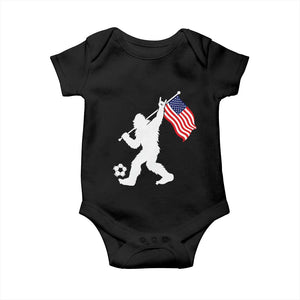 USA Soccer Bigfoot American Flag Fan Baby Onesie
