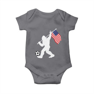 USA Soccer Bigfoot American Flag Fan Baby Onesie