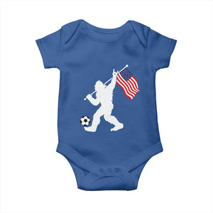 USA Soccer Bigfoot American Flag Fan Baby Onesie