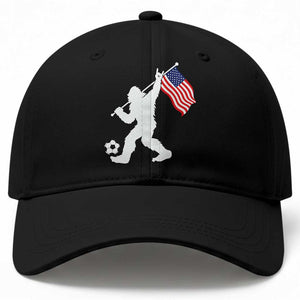 USA Soccer Bigfoot American Flag Fan Baseball Cap