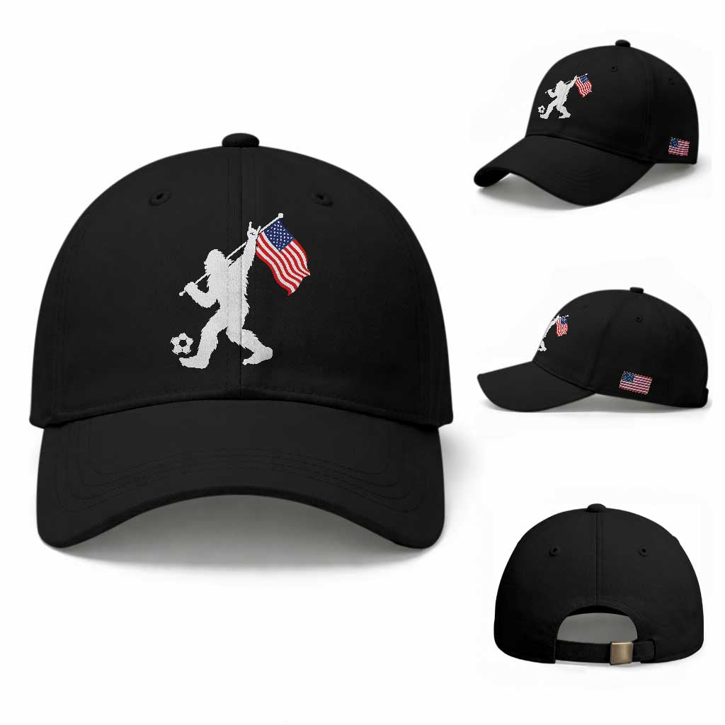 USA Soccer Bigfoot American Flag Fan Baseball Cap