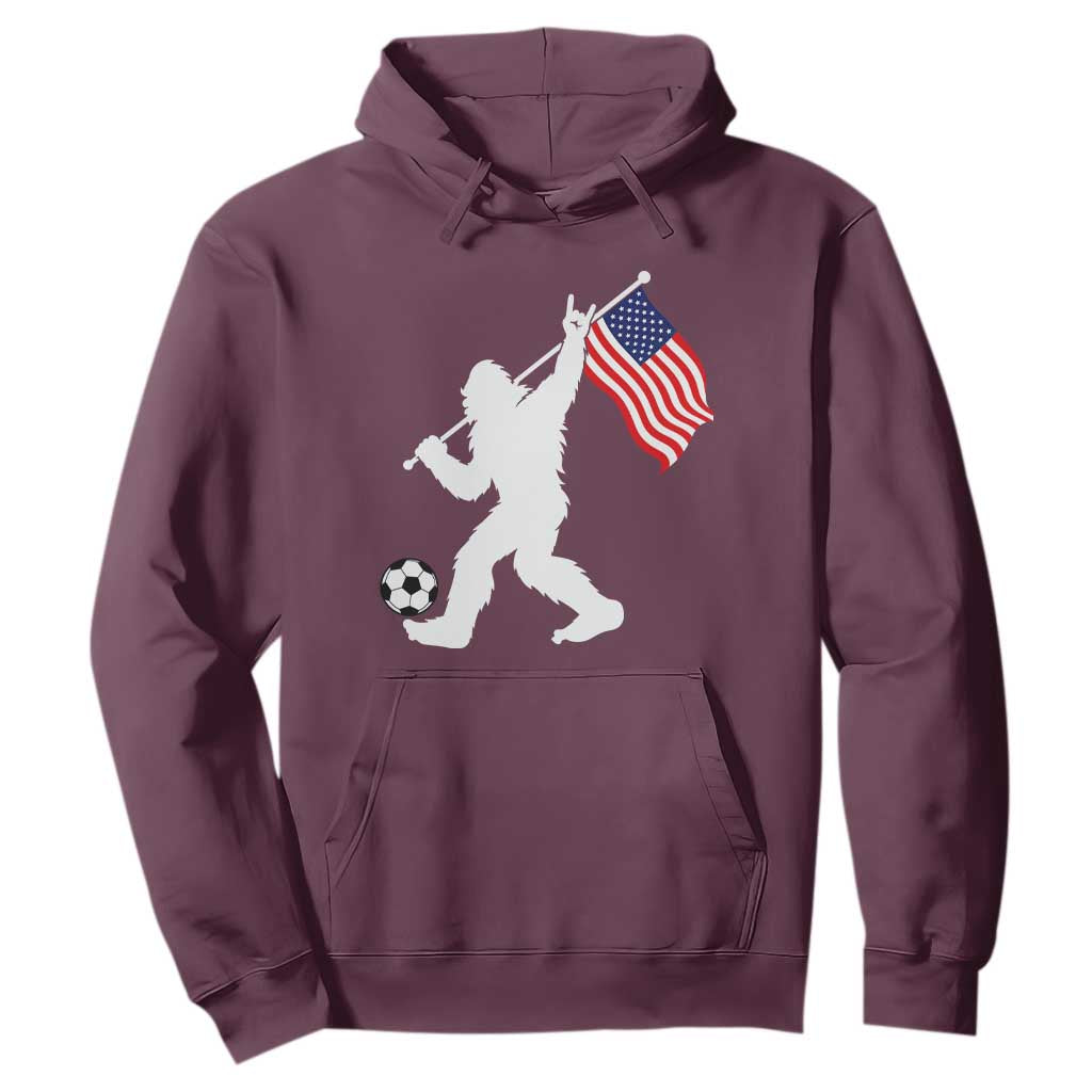 USA Soccer Bigfoot American Flag Fan Hoodie