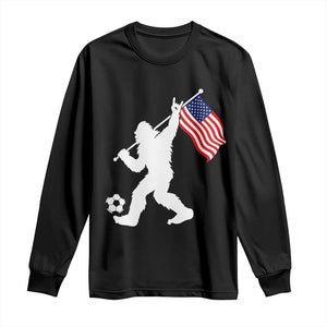 USA Soccer Bigfoot American Flag Fan Long Sleeve Shirt