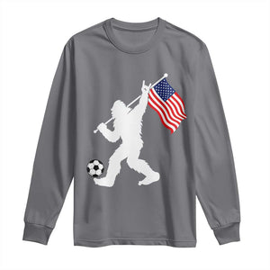 USA Soccer Bigfoot American Flag Fan Long Sleeve Shirt