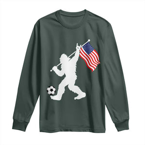 USA Soccer Bigfoot American Flag Fan Long Sleeve Shirt