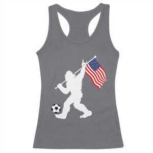 USA Soccer Bigfoot American Flag Fan Racerback Tank Top