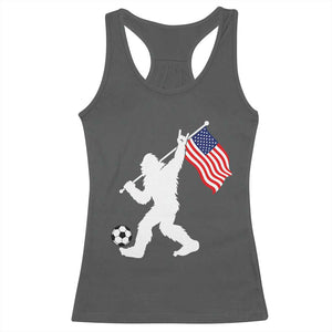 USA Soccer Bigfoot American Flag Fan Racerback Tank Top