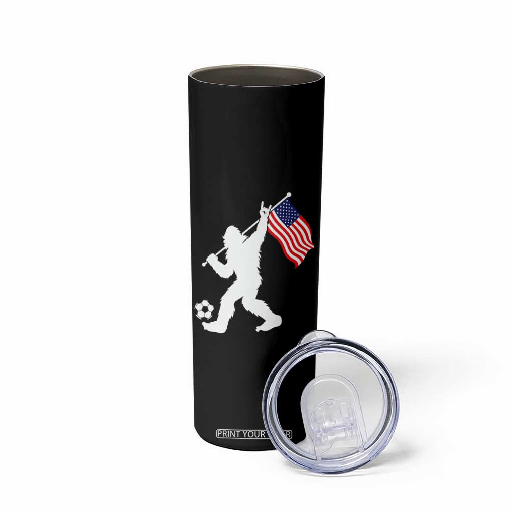 USA Soccer Bigfoot American Flag Fan Skinny Tumbler TS14 Print Your Wear