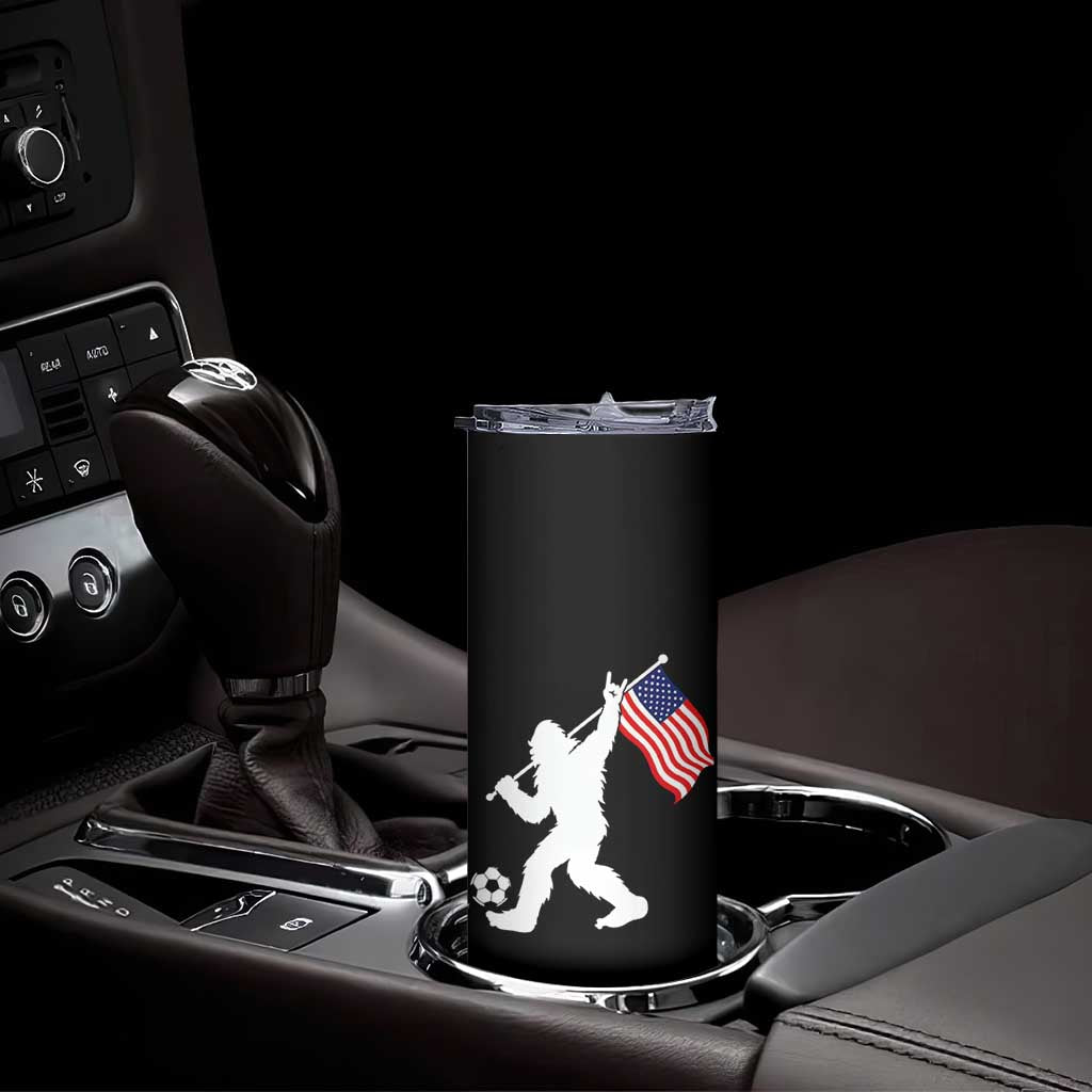USA Soccer Bigfoot American Flag Fan Skinny Tumbler TS14 Print Your Wear