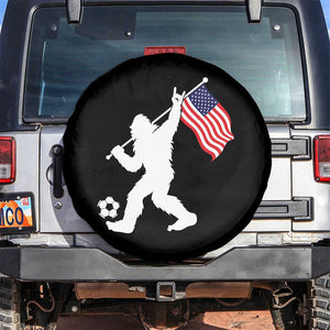 USA Soccer Bigfoot American Flag Fan Spare Tire Cover TS14 No hole Black Print Your Wear
