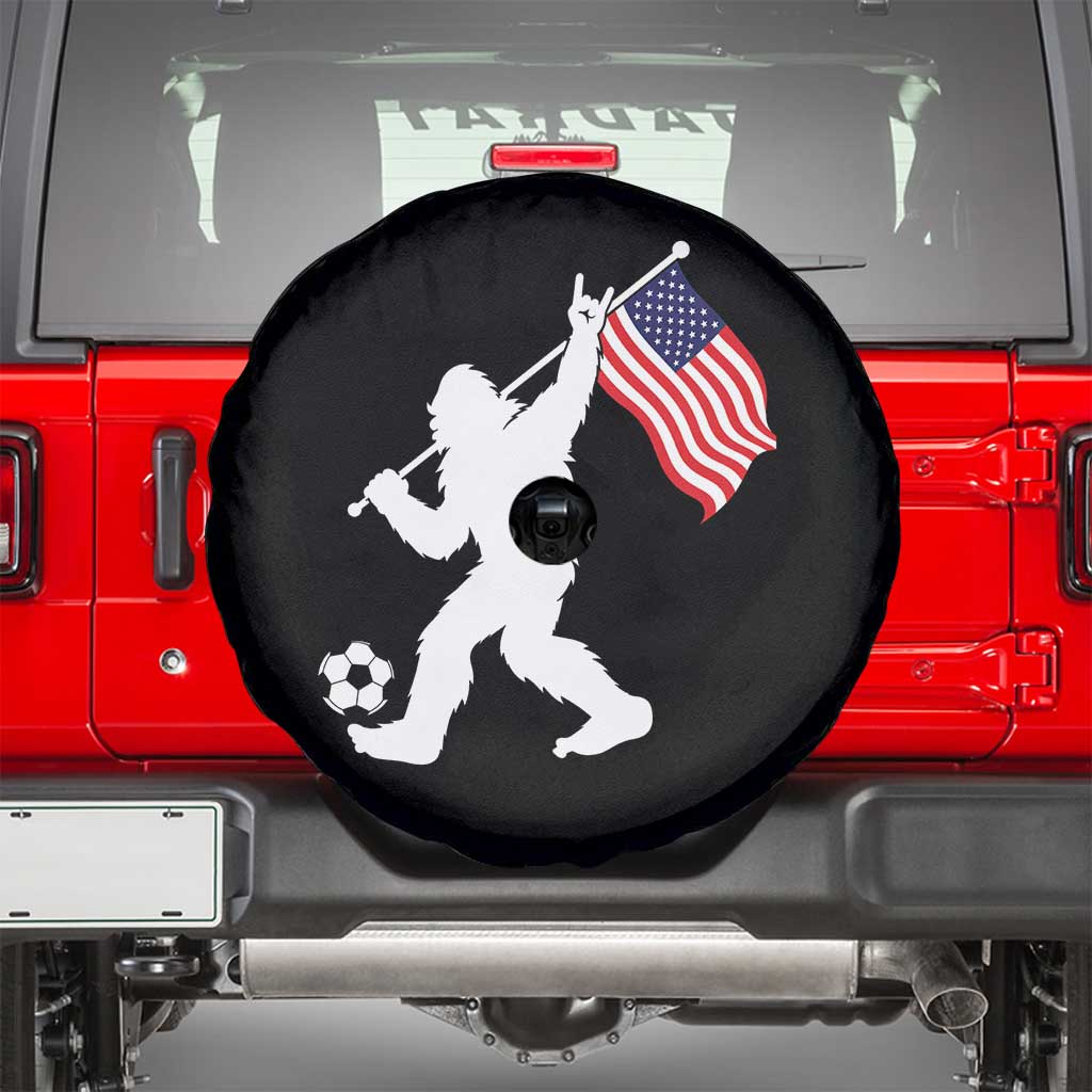 USA Soccer Bigfoot American Flag Fan Spare Tire Cover TS14 Black Print Your Wear