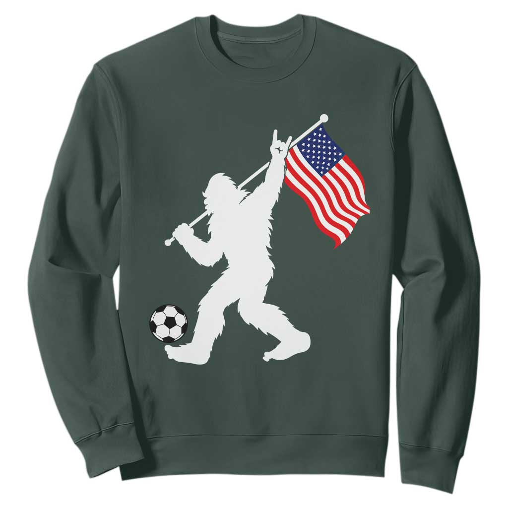 USA Soccer Bigfoot American Flag Fan Sweatshirt