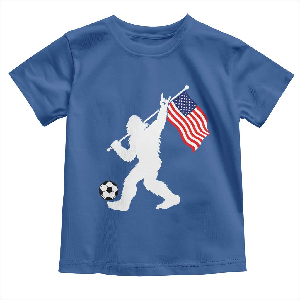 USA Soccer Bigfoot American Flag Fan Toddler T Shirt