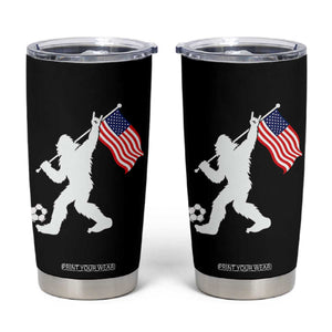 USA Soccer Bigfoot American Flag Fan Tumbler Cup TS14 Black Print Your Wear