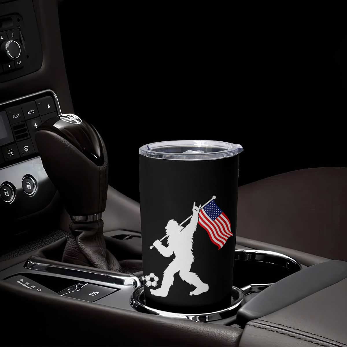 USA Soccer Bigfoot American Flag Fan Tumbler Cup TS14 Print Your Wear