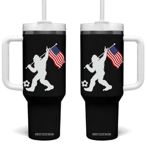 USA Soccer Bigfoot American Flag Fan Tumbler With Handle TS14 One Size: 40 oz Black Print Your Wear