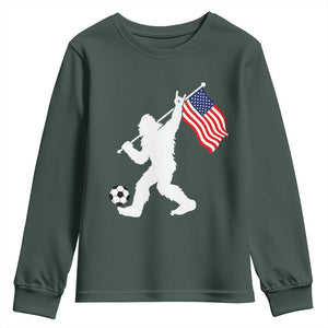USA Soccer Bigfoot American Flag Fan Youth Sweatshirt