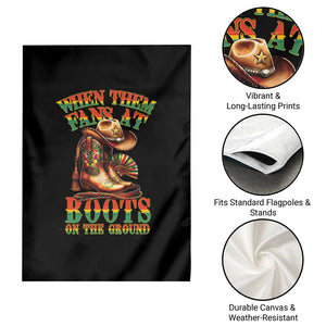 Black Cowgirl Garden Flag When Them Fans At Boots On The Ground TS14 Print Your Wear