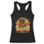 Black Cowgirl Rodeo Racerback Tank Top Where Them Fans At Boots On Da Ground - Print Your Wear