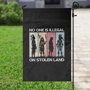 No One is Illegal on Stolen Land Garden Flag Native American Indigenous TS14 Print Your Wear