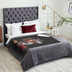 Native American Stop MMIW Throw Blanket I Wear Red For My Sister TS14 Print Your Wear