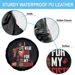 Native American Stop MMIW Spare Tire Cover I Wear Red For My Sister TS14 Print Your Wear