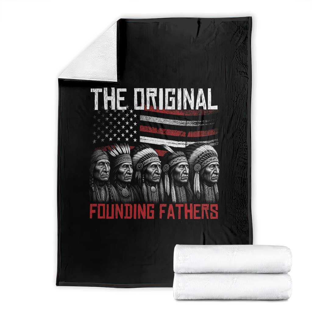 Native American Tribe Throw Blanket The Original Founding Fathers TS14 Black Print Your Wear