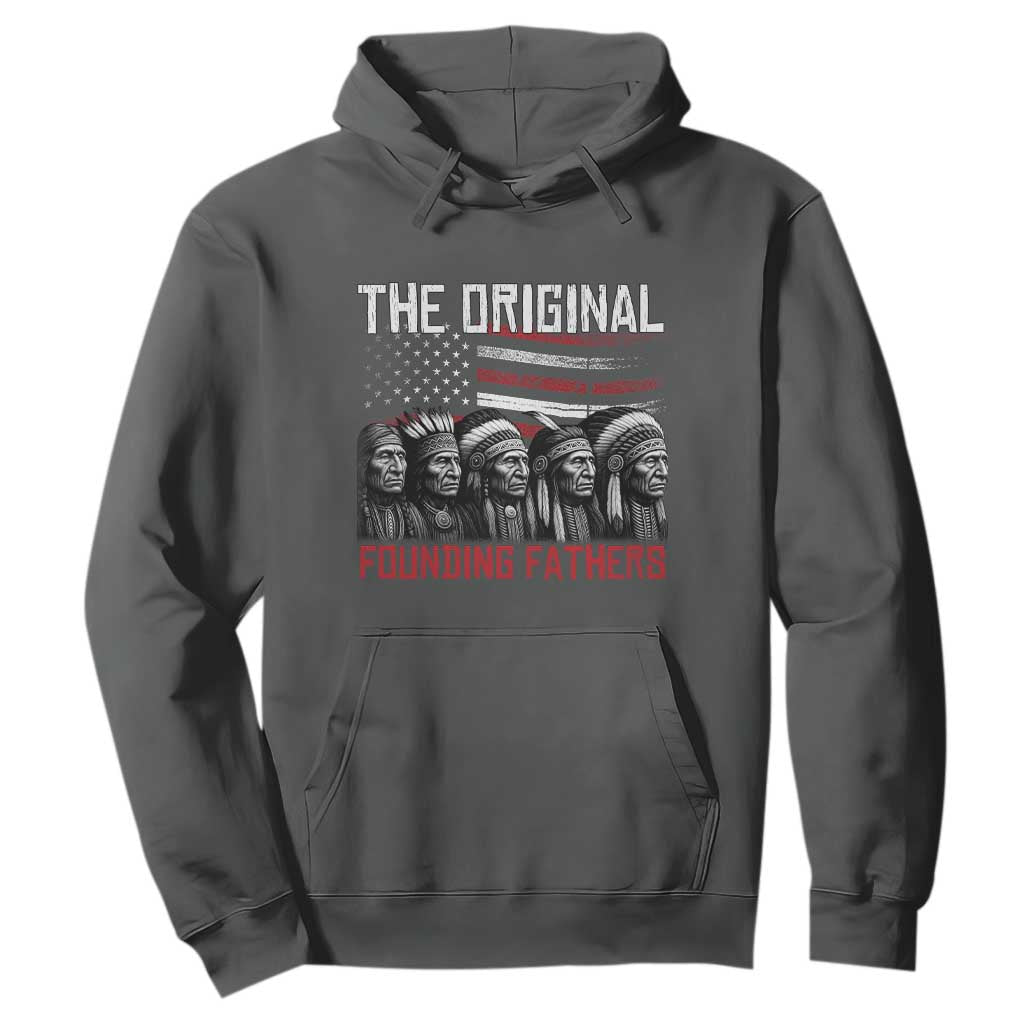Native American Tribe Hoodie The Original Founding Fathers TS14 Dark Heather Print Your Wear