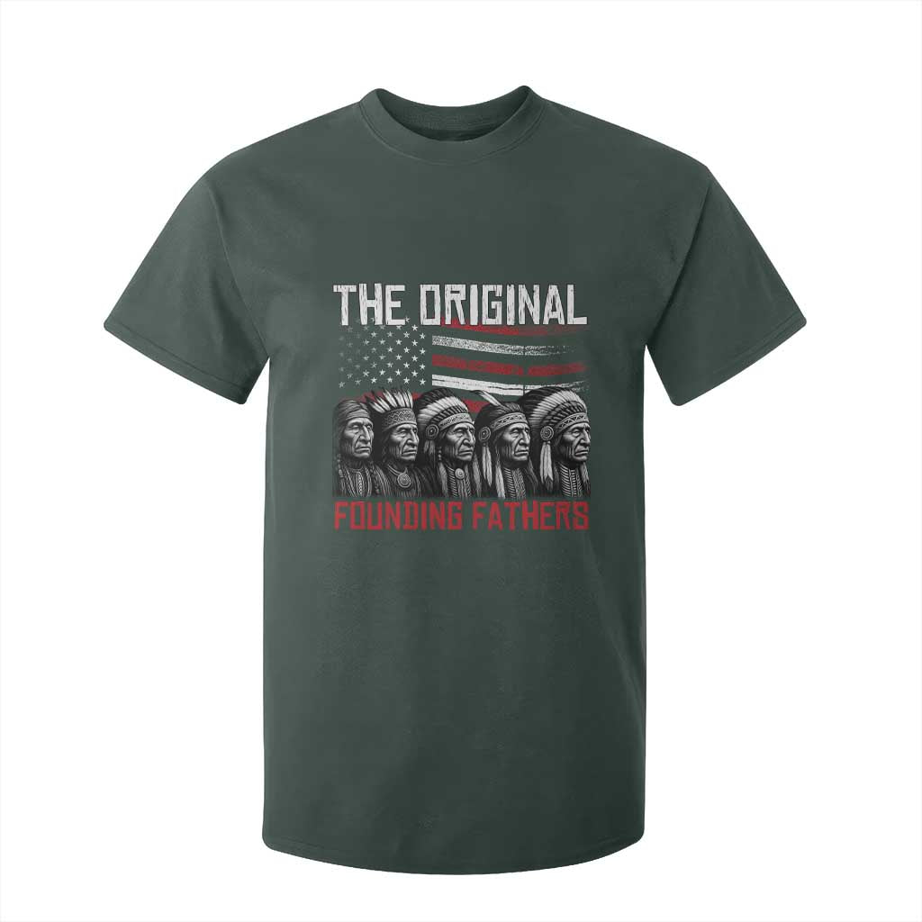 Native American Tribe T Shirt For Kid The Original Founding Fathers TS14 Dark Forest Green Print Your Wear