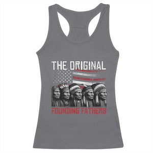 Native American Tribe Racerback Tank Top The Original Founding Fathers TS14 Charcoal Print Your Wear