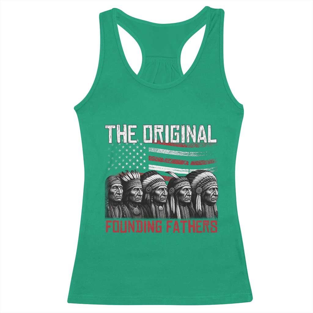 Native American Tribe Racerback Tank Top The Original Founding Fathers TS14 Irish Green Print Your Wear