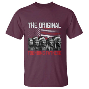 Native American Tribe T Shirt The Original Founding Fathers TS14 Maroon Print Your Wear