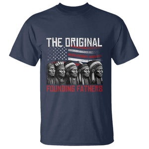 Native American Tribe T Shirt The Original Founding Fathers TS14 Navy Print Your Wear