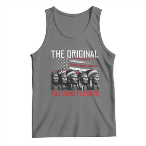 Native American Tribe Tank Top The Original Founding Fathers TS14 Black Heather Print Your Wear