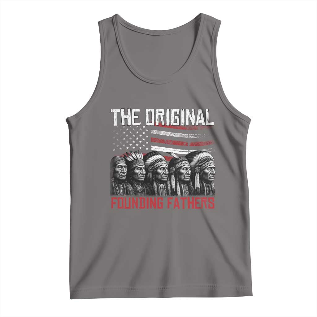 Native American Tribe Tank Top The Original Founding Fathers TS14 Deep Heather Print Your Wear
