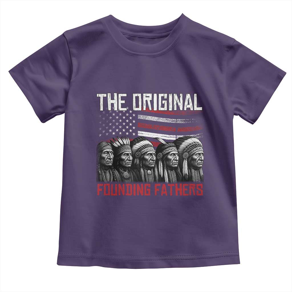 Native American Tribe Toddler T Shirt The Original Founding Fathers TS14 Purple Print Your Wear