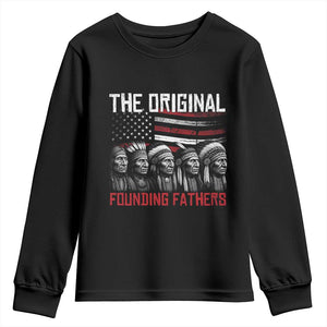Native American Tribe Youth Sweatshirt The Original Founding Fathers TS14 Black Print Your Wear