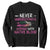 Native American Women Sweatshirt Never Underestimate A Woman With Native Blood - Print Your Wear