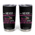 Native American Women Tumbler Cup Never Underestimate A Woman With Native Blood TS14 Black Print Your Wear